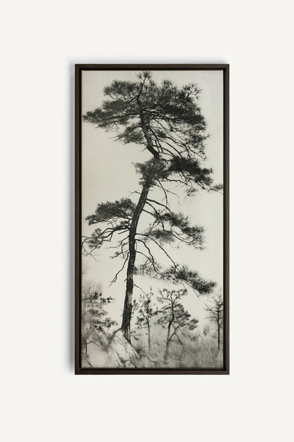 PIN SOLITAIRE, Artwork on stretched canvas, Walnut Brown frame