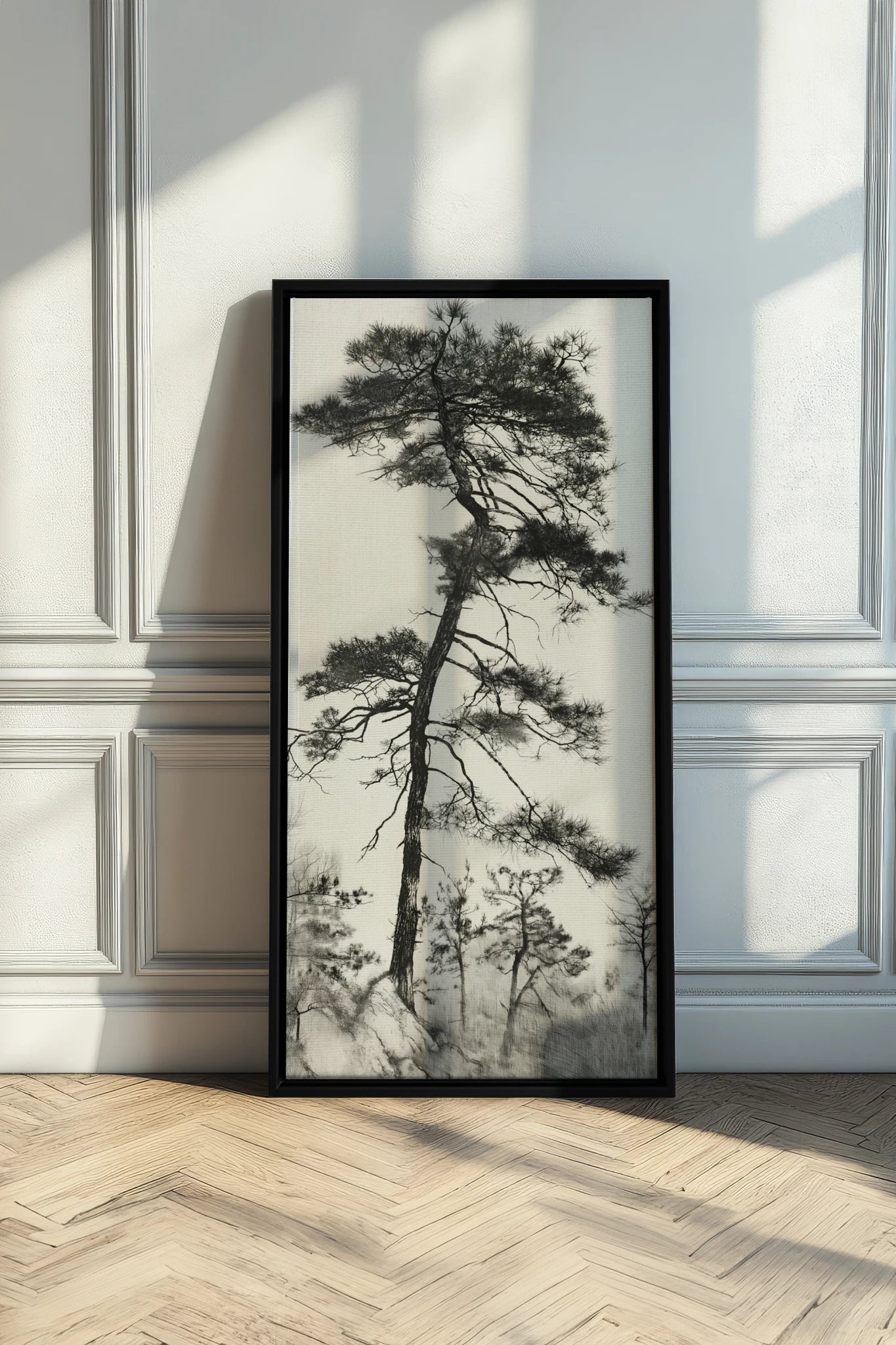 PIN SOLITAIRE, Artwork on stretched canvas, Black frame