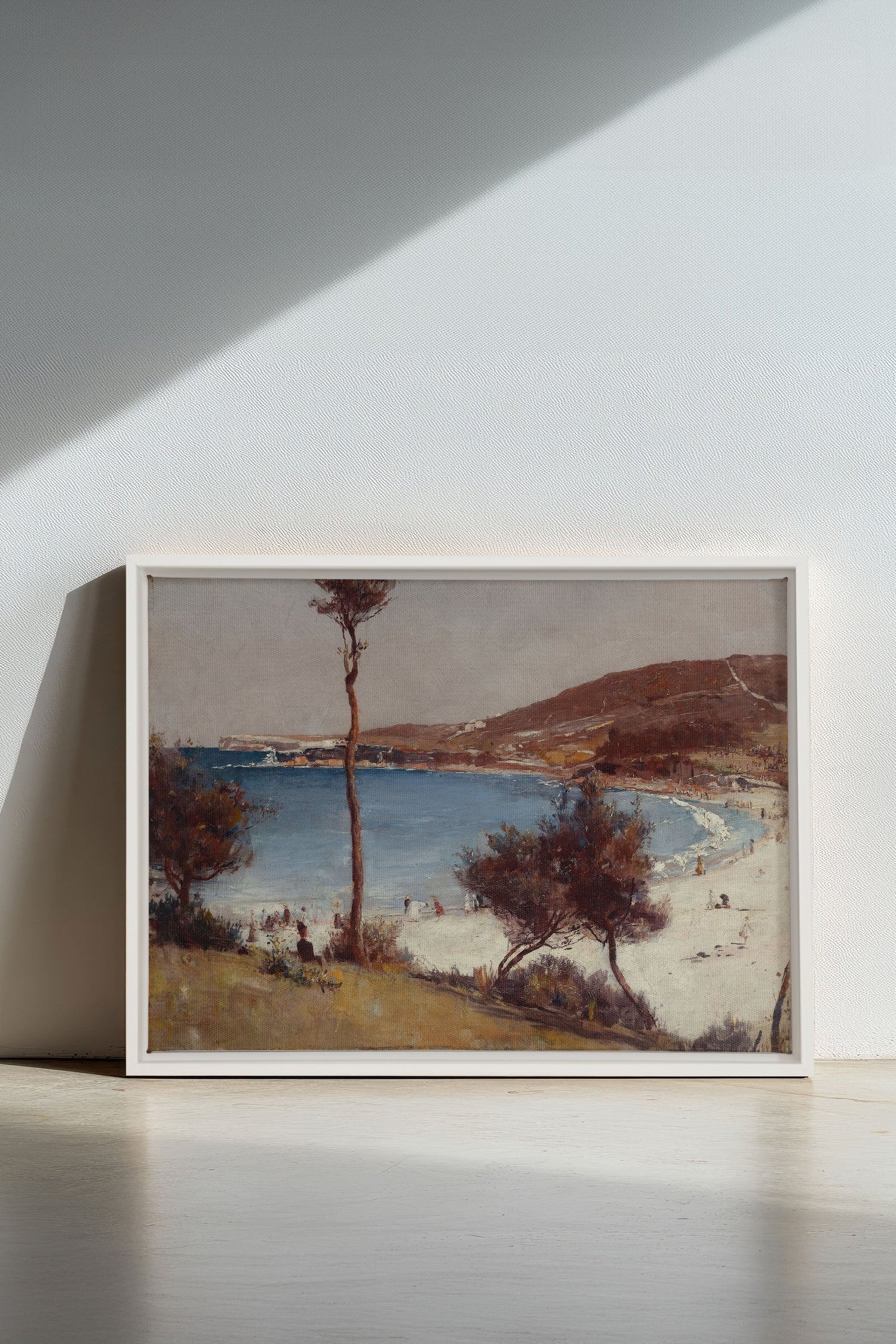 OLEKA CANVAS - SEAFOAM MEMORIES, Oeuvre sur toile étirée, encadré Blanc