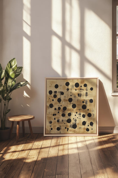 OLEKA CANVAS - EARTHLY CONSTELLATION, Oeuvre sur toile étirée, encadré Naturel Clair