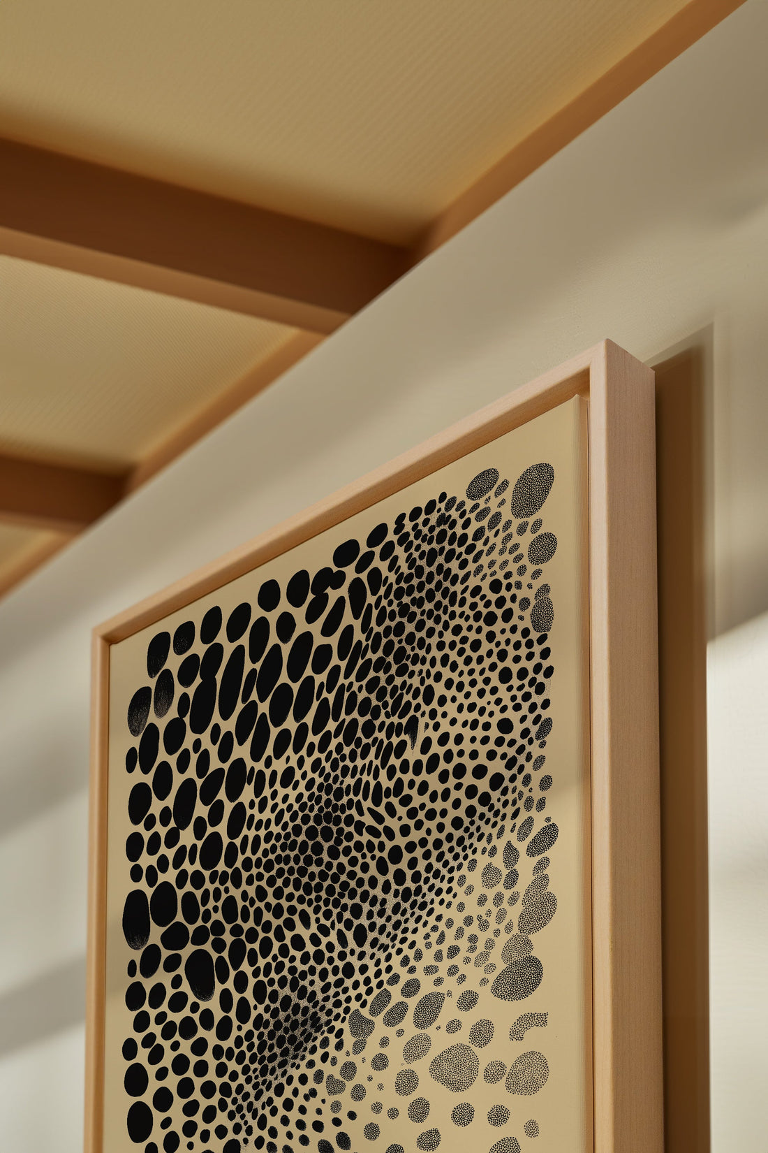 OLEKA CANVAS - DARK BURST, Oeuvre sur toile étirée, encadré Naturel Clair