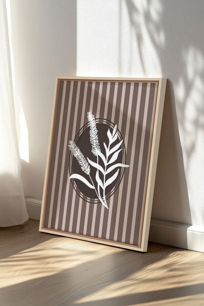 OLEKA CANVAS - NATURAL STROKES, Oeuvre sur toile étirée, encadré Naturel Clair