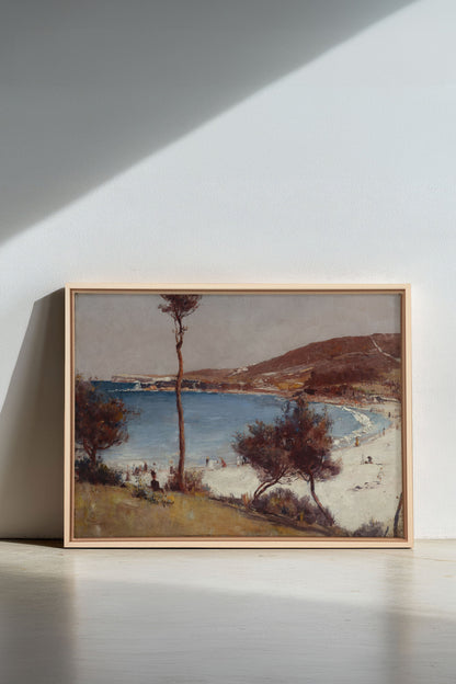 OLEKA CANVAS - SEAFOAM MEMORIES, Oeuvre sur toile étirée, encadré Naturel Clair