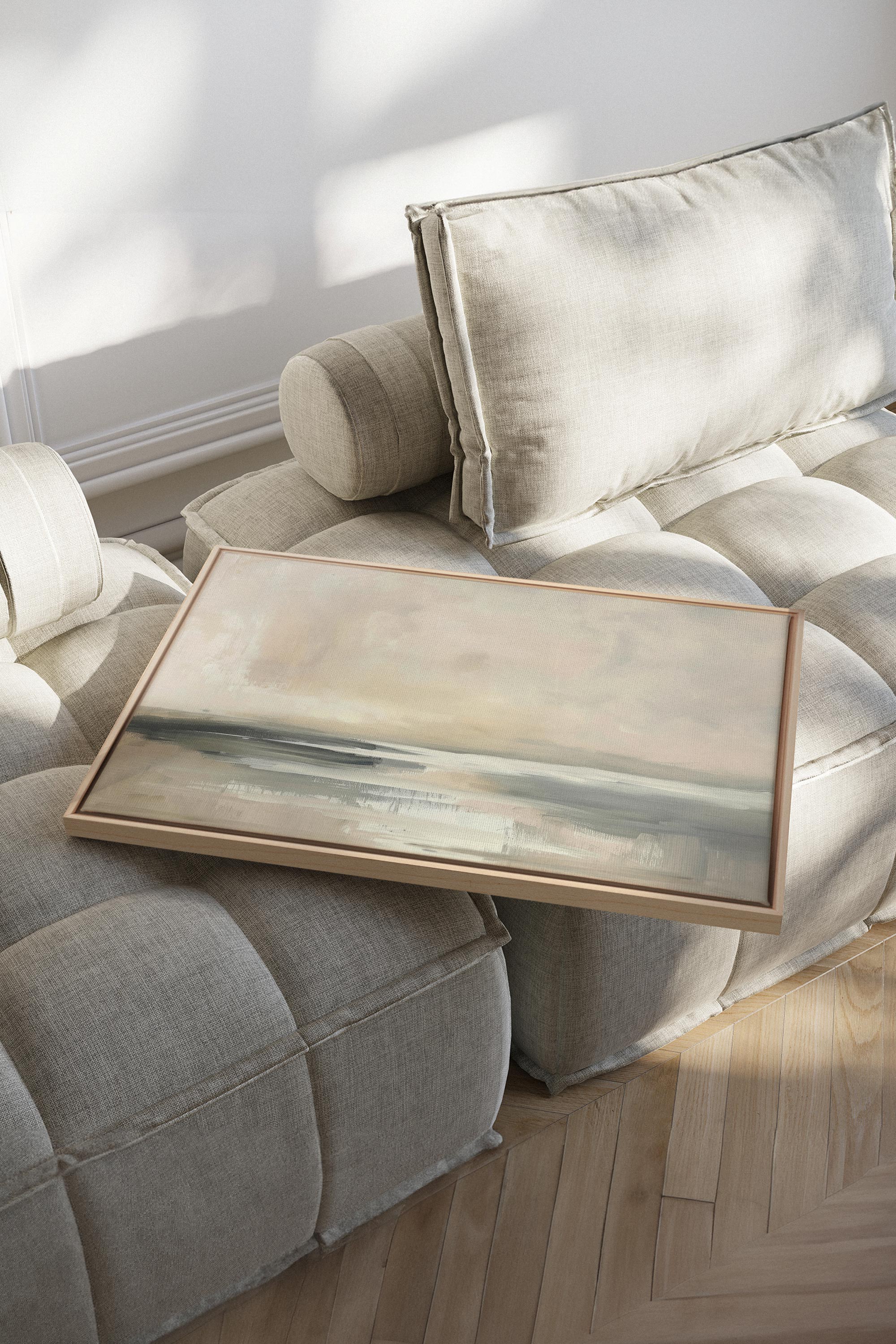 OLEKA CANVAS - GENTLE BREEZE, Oeuvre sur toile étirée, encadré Naturel Clair