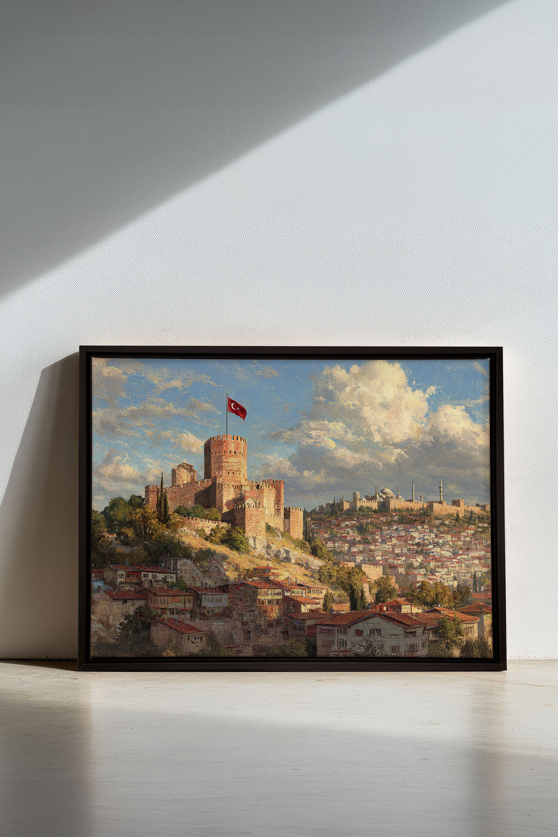 OLEKA CANVAS - WHISPERS OF ISTANBUL, Oeuvre sur toile étirée, encadré Noir