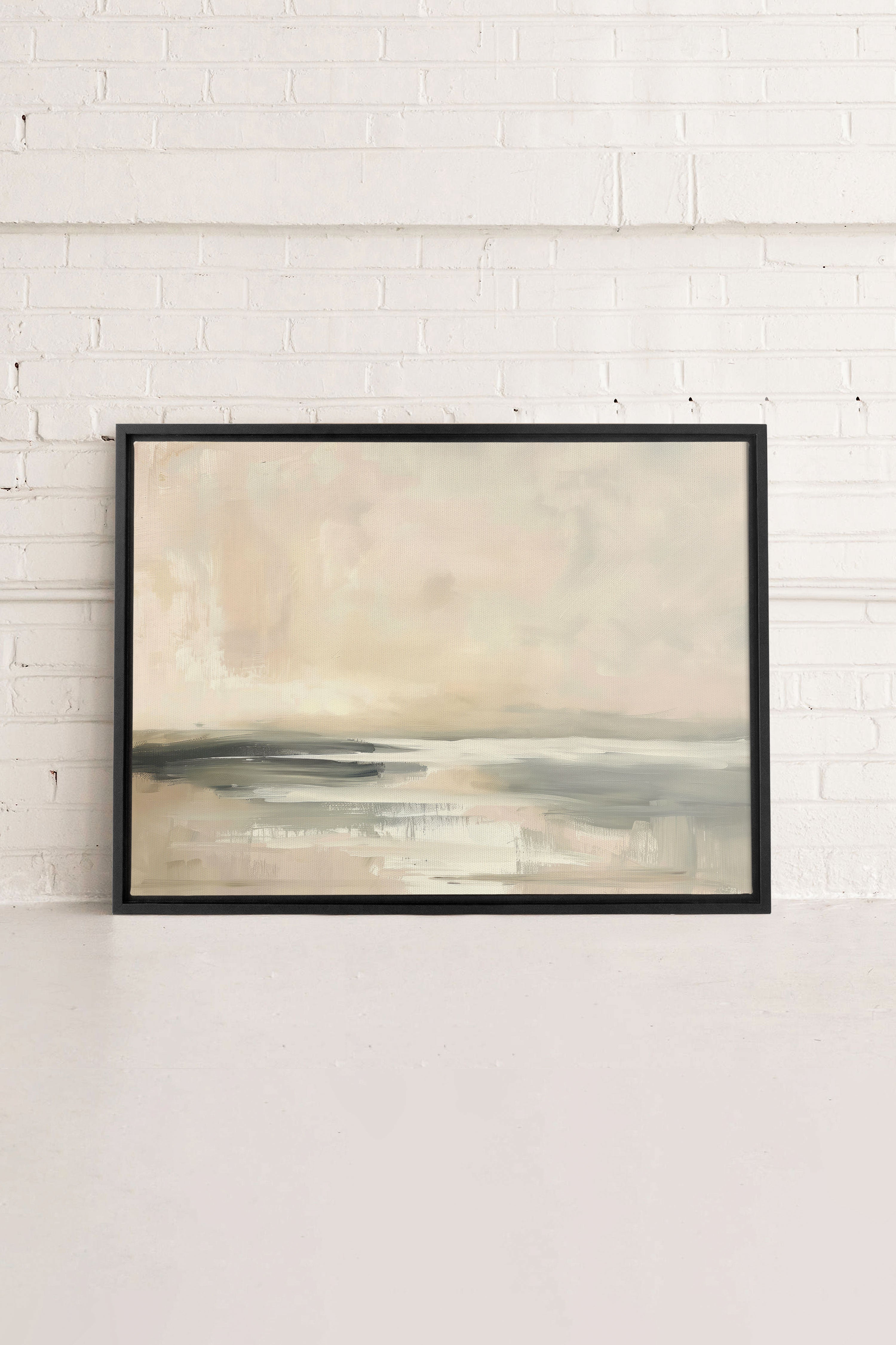 OLEKA CANVAS - GENTLE BREEZE, Oeuvre sur toile étirée, encadré Noir