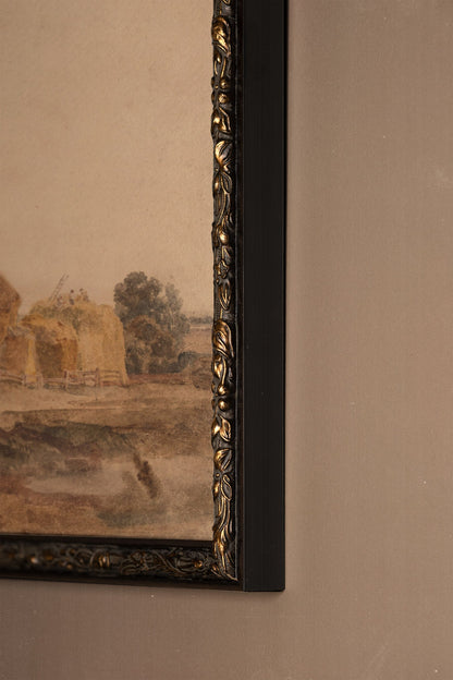 SOUVENIRS FANÉS, Artwork on rigid canvas, framed in Vintage Bronze