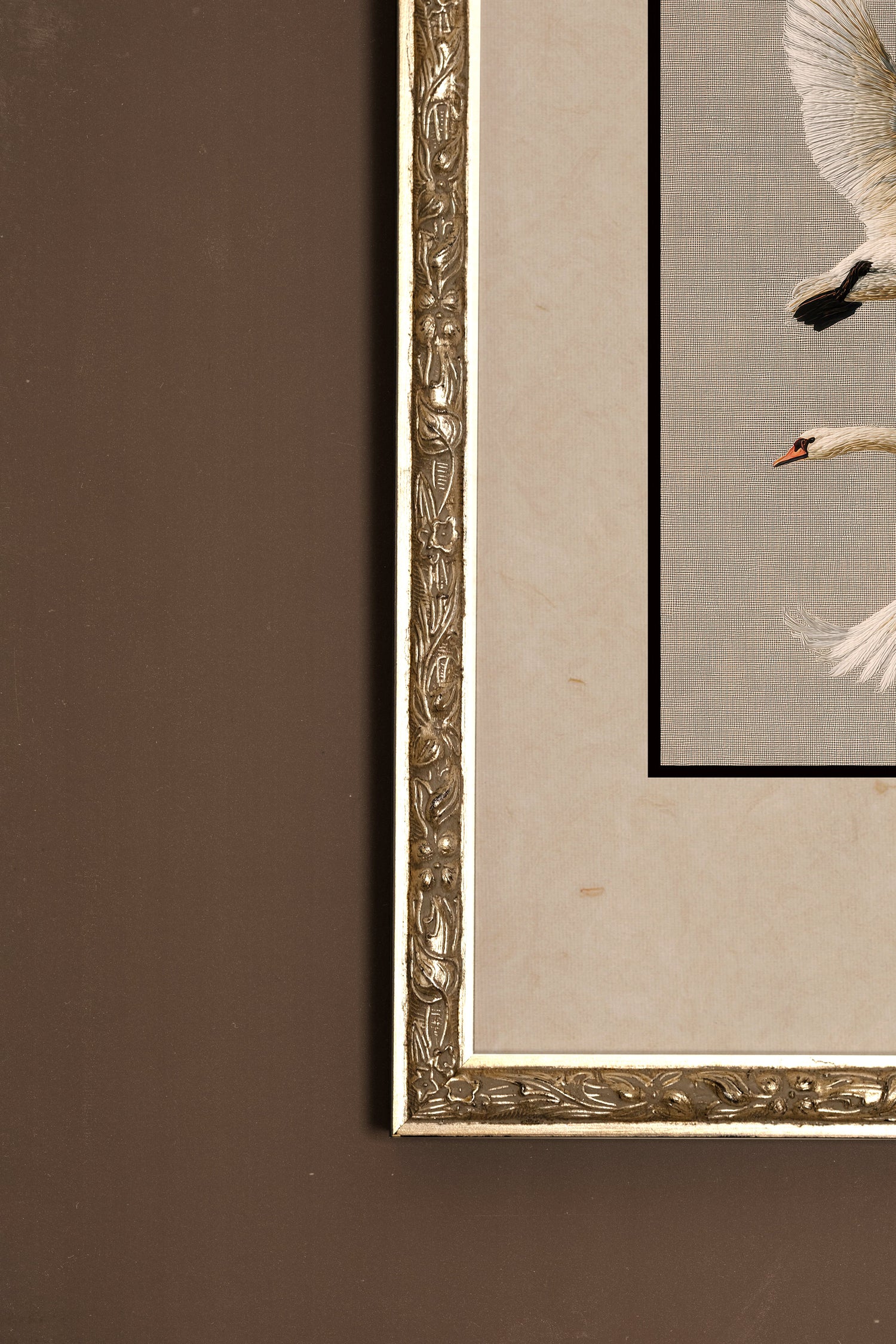 VOL ÉTERNEL, Oeuvre sur toile rigide, encadré Vintage Argent