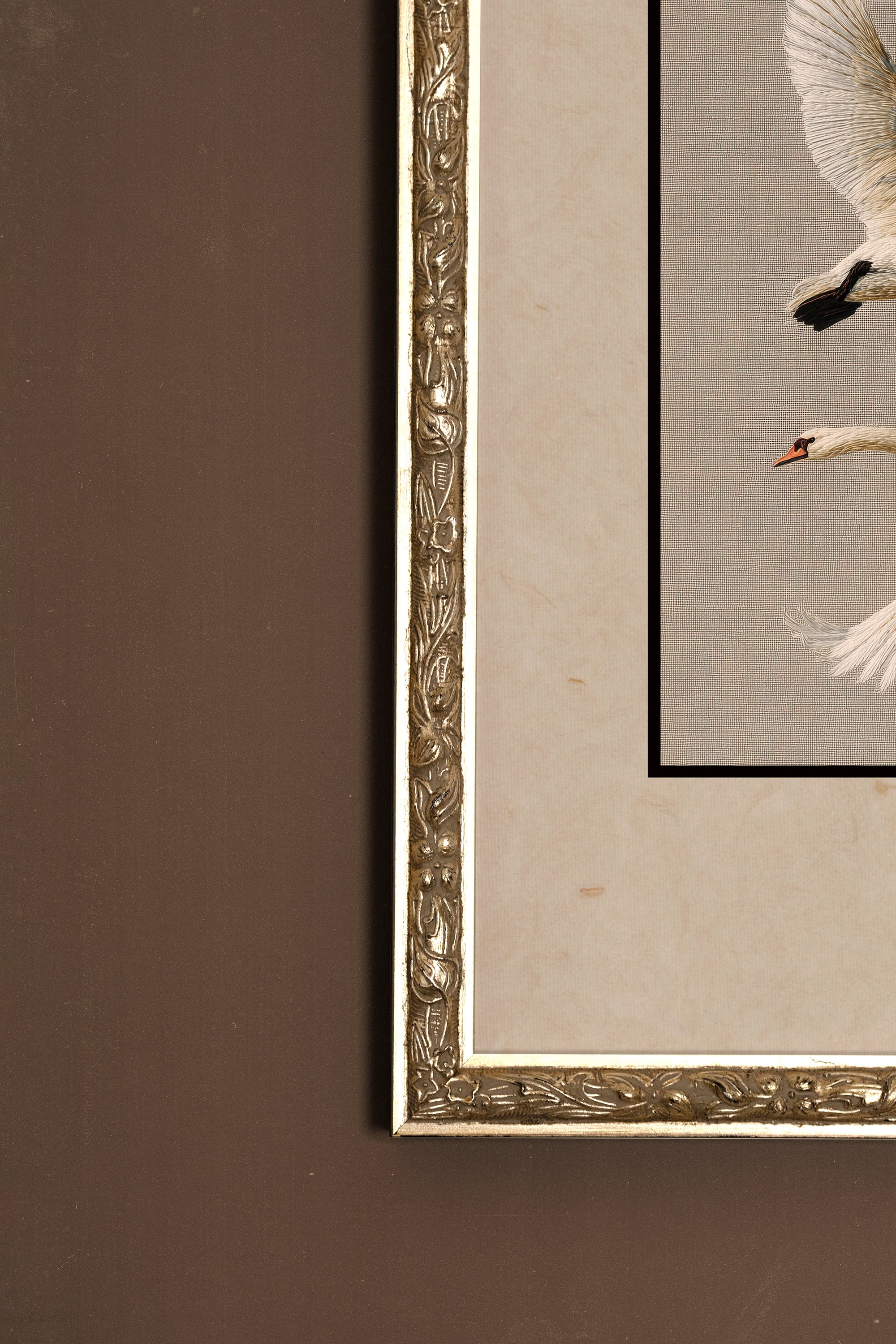 VOL ÉTERNEL, Oeuvre sur toile rigide, encadré Vintage Argent