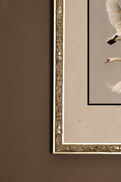 VOL ÉTERNEL, Oeuvre sur toile rigide, encadré Vintage Argent