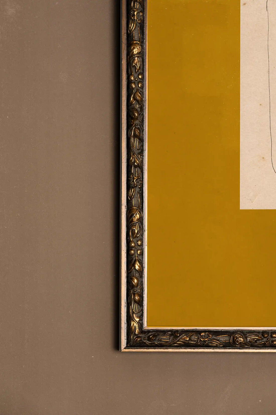 FONDATION, Oeuvre sur toile rigide, encadré Vintage Bronze