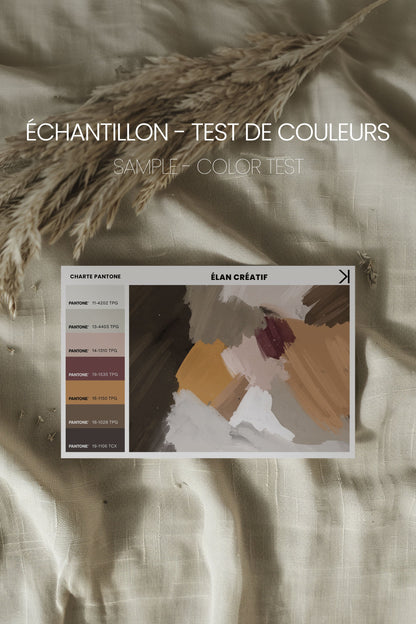 OLEKA CANVAS - ÉLAN CRÉATIF, Oeuvre sur toile étirée, encadré Brun Chêne