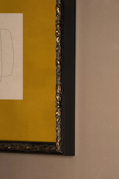 FONDATION, Work on canvas, framed Vintage Bronze