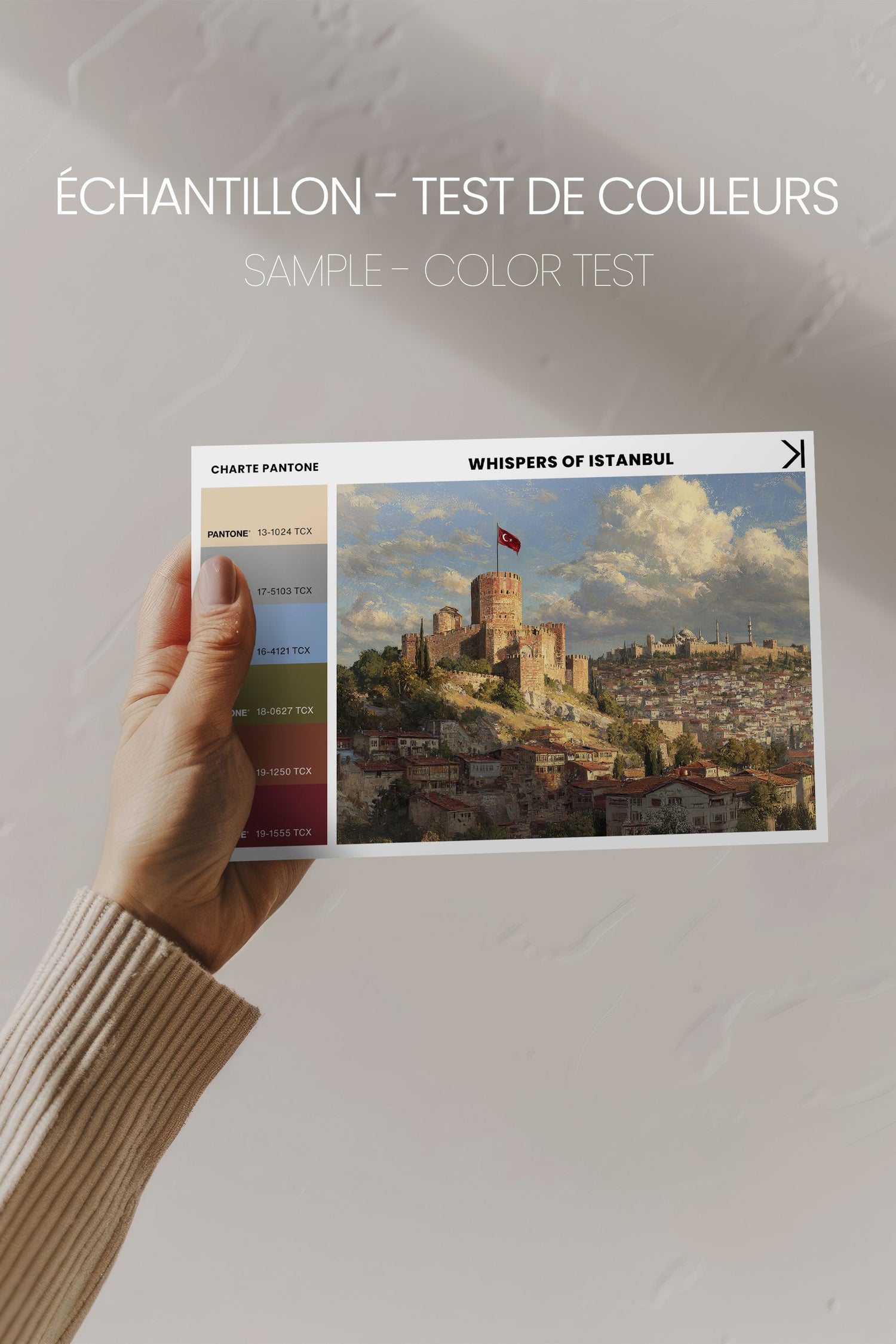 OLEKA CANVAS - WHISPERS OF ISTANBUL, Oeuvre sur toile étirée, encadré Noir