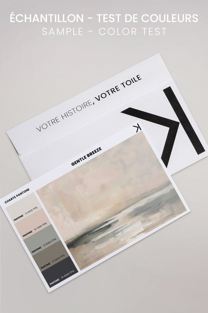 OLEKA CANVAS - GENTLE BREEZE, Oeuvre sur toile étirée, encadré Noir