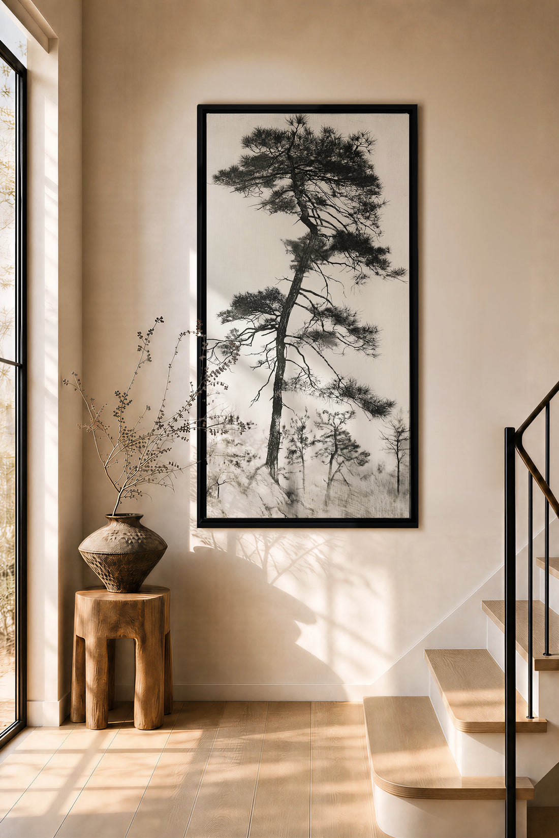 PIN SOLITAIRE, Artwork on stretched canvas, Black frame