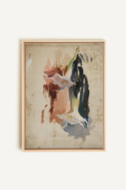 ORGANIC TRACE, Artwork on stretched canvas, framed Natural Light