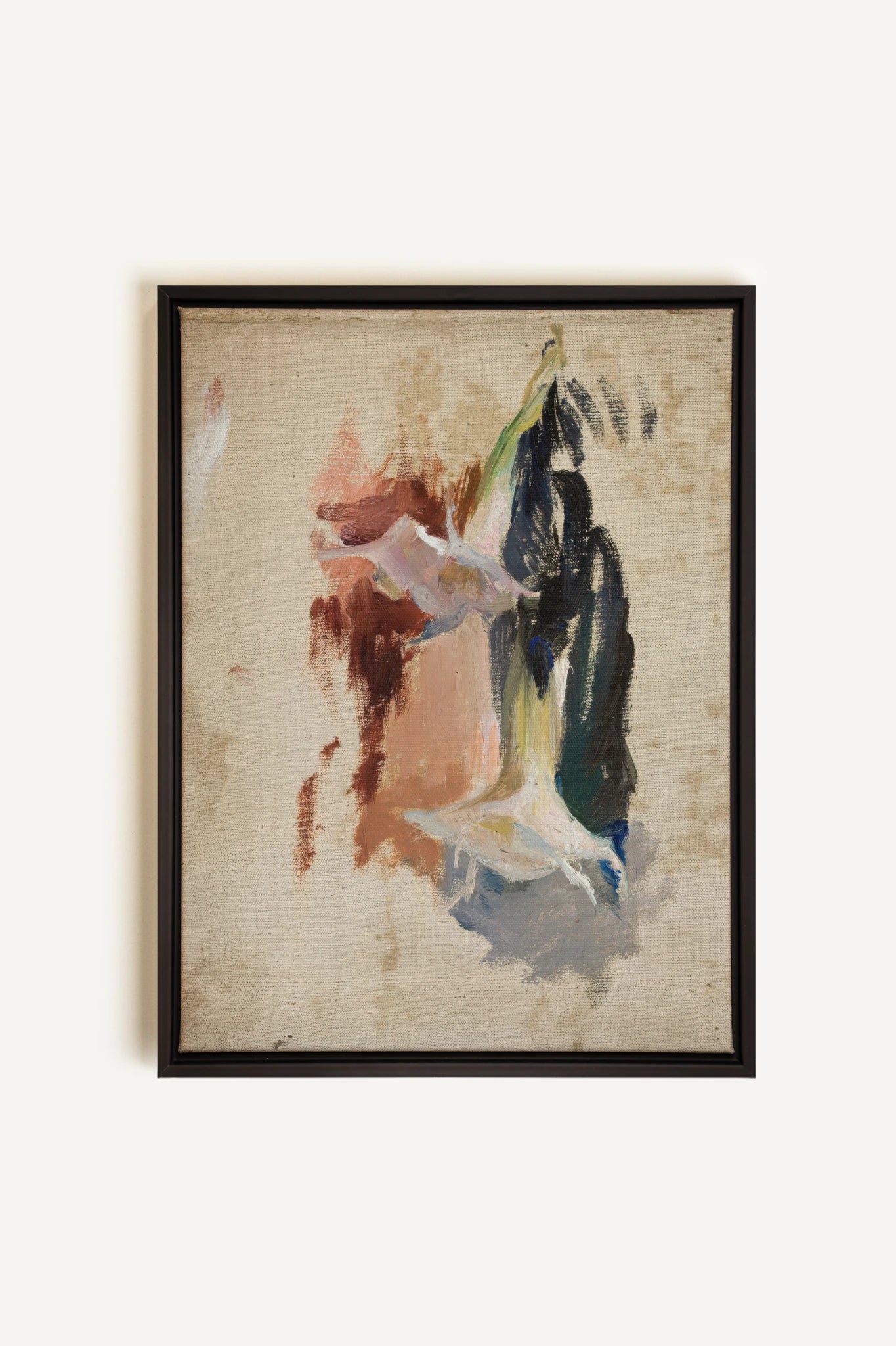 ORGANIC TRACE, Artwork on stretched canvas, framed in black