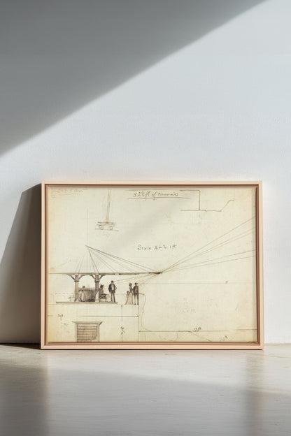 OLEKA CANVAS - MEASURED MINDS, Oeuvre sur toile étirée, encadré Naturel Clair