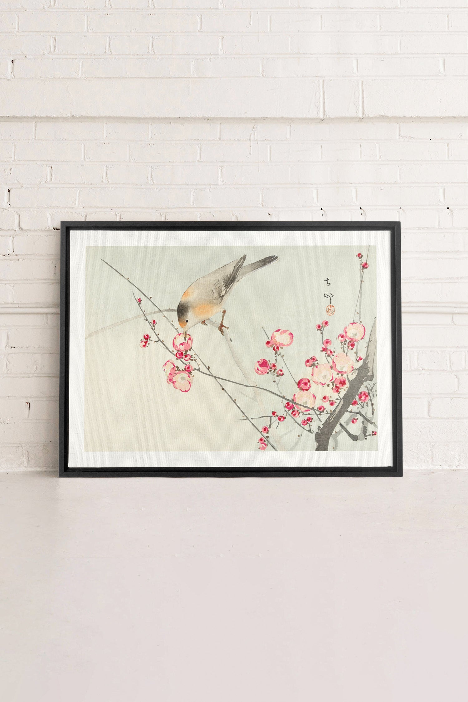 OLEKA CANVAS - SONGBIRD, Oeuvre sur toile étirée, encadré Noir