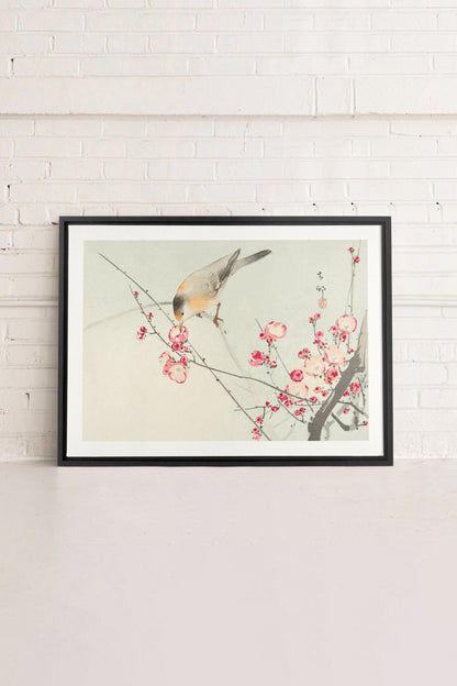 OLEKA CANVAS - SONGBIRD, Oeuvre sur toile étirée, encadré Noir