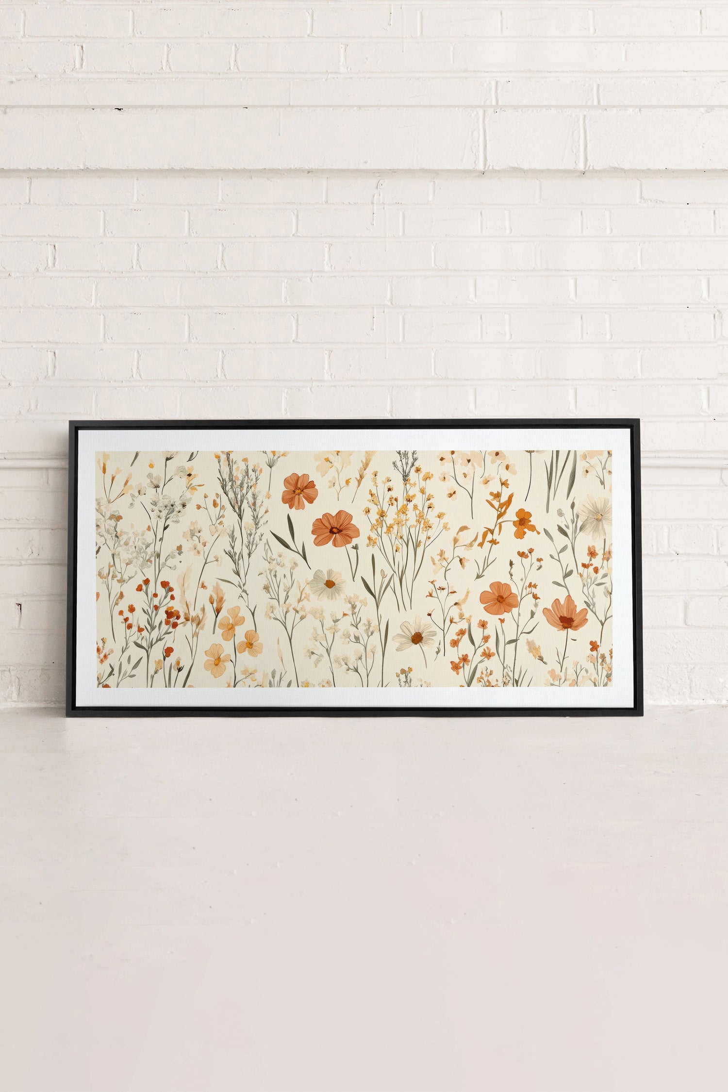 OLEKA CANVAS - AUTUMN GARDEN, Oeuvre sur toile étirée, encadré Noir