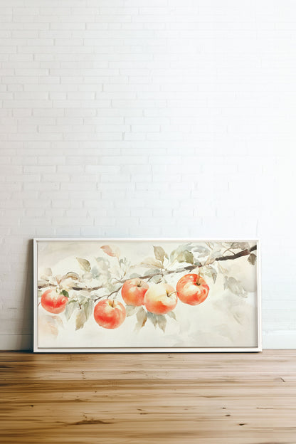 OLEKA CANVAS - DOUCE RÉCOLTE, Oeuvre sur toile étirée, encadré Blanc