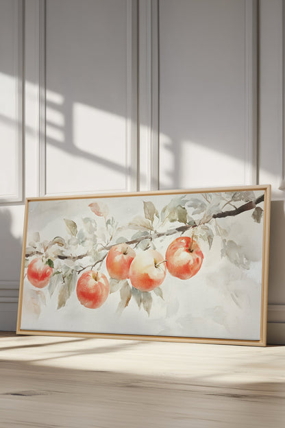 OLEKA CANVAS - DOUCE RÉCOLTE, Oeuvre sur toile étirée, encadré Naturel Clair