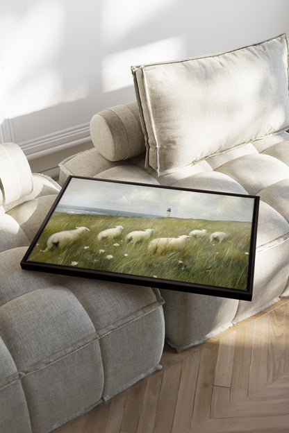 OLEKA CANVAS - WOOL &amp; WIND, Oeuvre sur toile étirée, encadré Noir