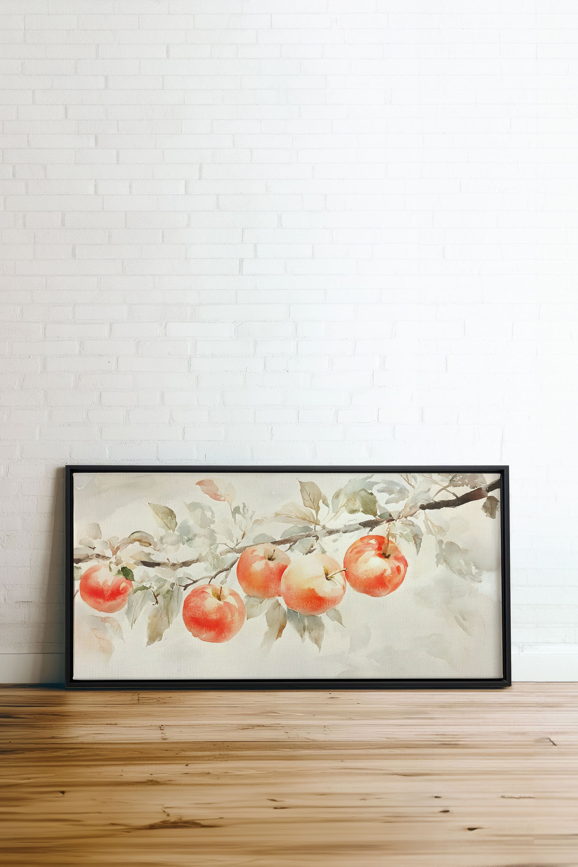 OLEKA CANVAS - DOUCE RÉCOLTE, Oeuvre sur toile étirée, encadré Noir