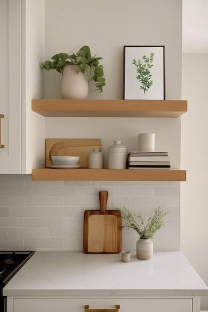 OLEKA CANVAS - THYMARIS, Oeuvre sur toile étirée, encadré Brun Noyer