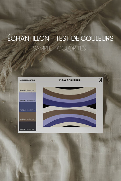 OLEKA CANVAS - FLOW OF SHADES, Oeuvre sur toile étirée, encadré Noir