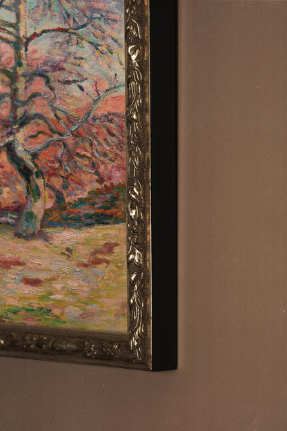 ÉCLAT DE SAISON, Oeuvre sur toile rigide, encadré Vintage Argent