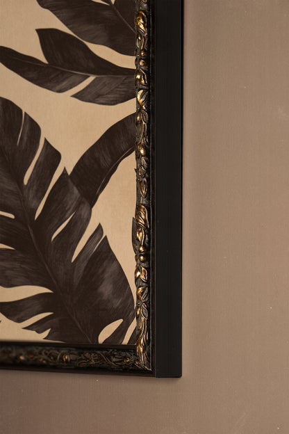 ÉBÈNE NATUREL, Artwork on rigid canvas, framed in Vintage Bronze