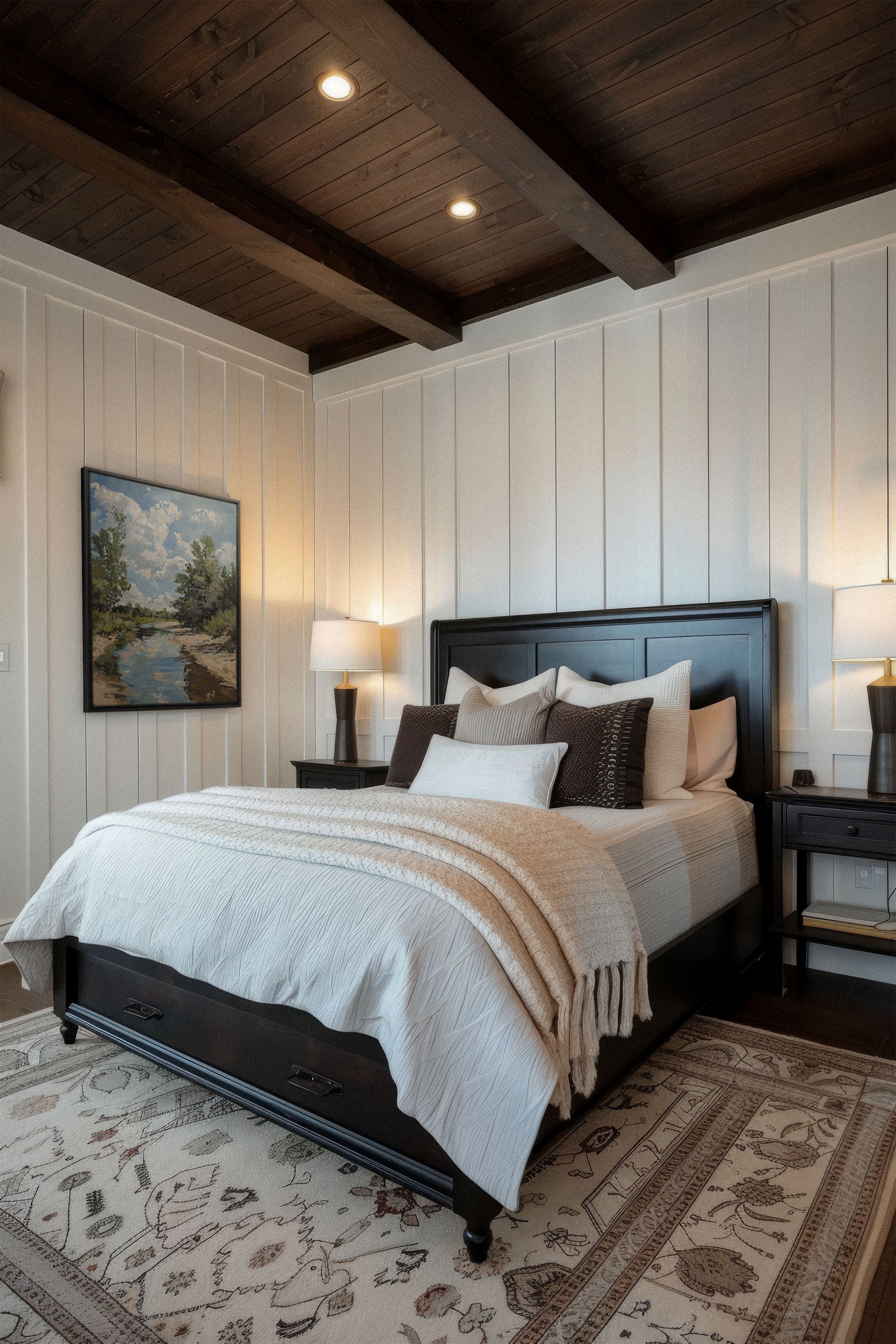 OLEKA CANVAS - CREEK MIRAGE, Oeuvre sur toile étirée, encadré Noir