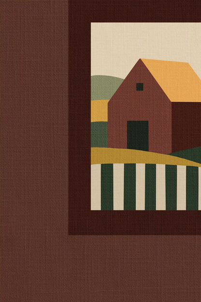 THE SAFE PLACE, Oeuvre sur toile rigide, encadré signature Atelier Dansereau