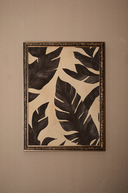 ÉBÈNE NATUREL, Artwork on rigid canvas, framed in Vintage Bronze