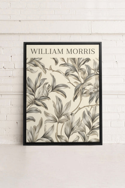 OLEKA CANVAS - WILLIAM MORRIS, Oeuvre sur toile étirée, encadré Noir