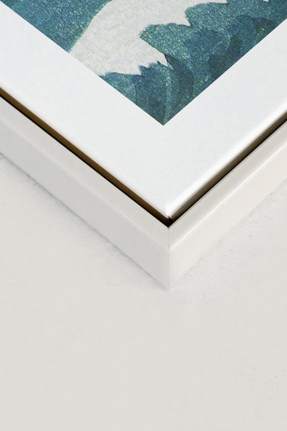 OLEKA CANVAS - THREE SEAGULLS, Oeuvre sur toile étirée, encadré Blanc