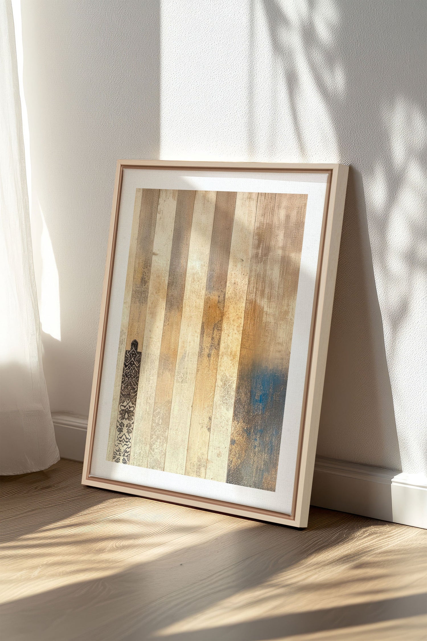 OLEKA CANVAS - ARTISAN PATINA, Oeuvre sur toile étirée, encadré Naturel Clair