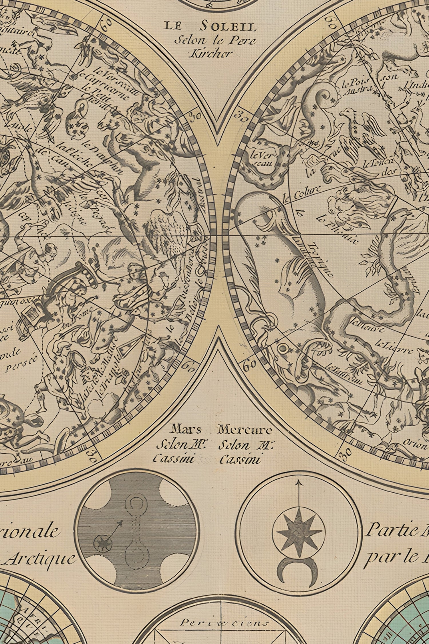 VOÛTE ANCIENNE, Artwork on rigid canvas, framed in Vintage Gold