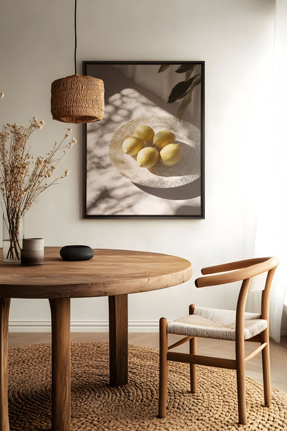 OLEKA CANVAS - MATIN LUMINEUX, Oeuvre sur toile étirée, encadré Noir