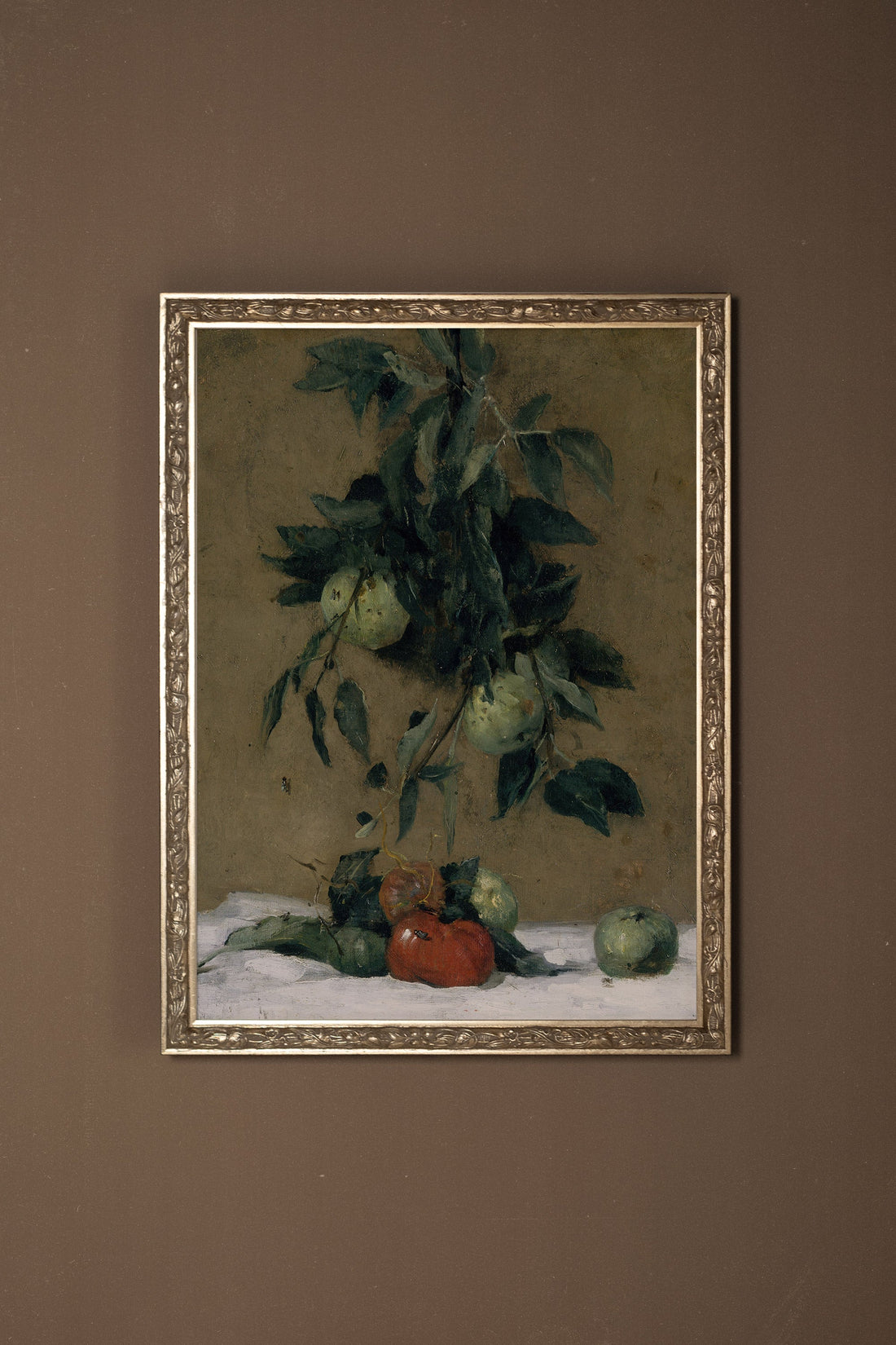 VELOURS DU TEMPS, Oeuvre sur toile rigide, encadré Vintage Argent