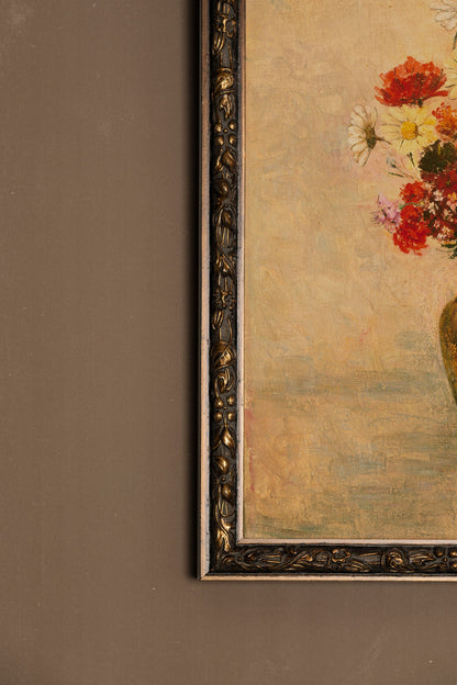 PARFUM DU PASSÉ, Oeuvre sur toile rigide, encadré Vintage Bronze