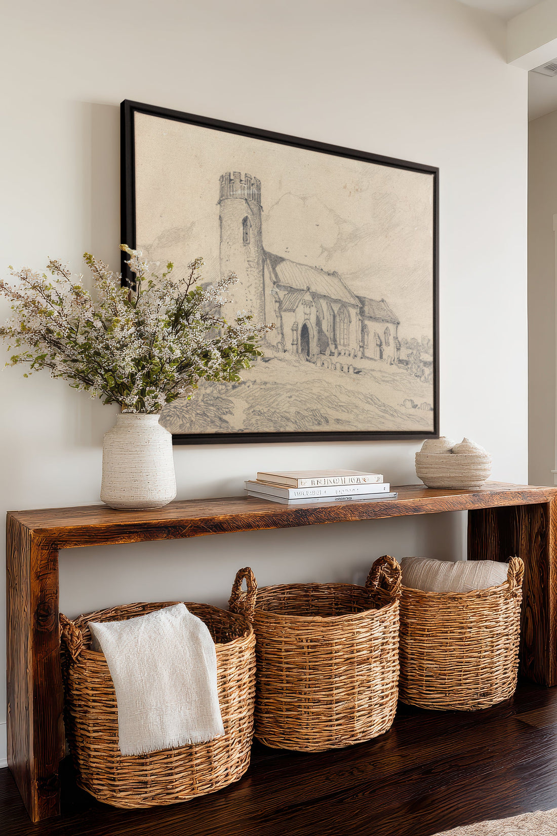 OLEKA CANVAS - TOUR SOLITAIRE, Oeuvre sur toile étirée, encadré Noir