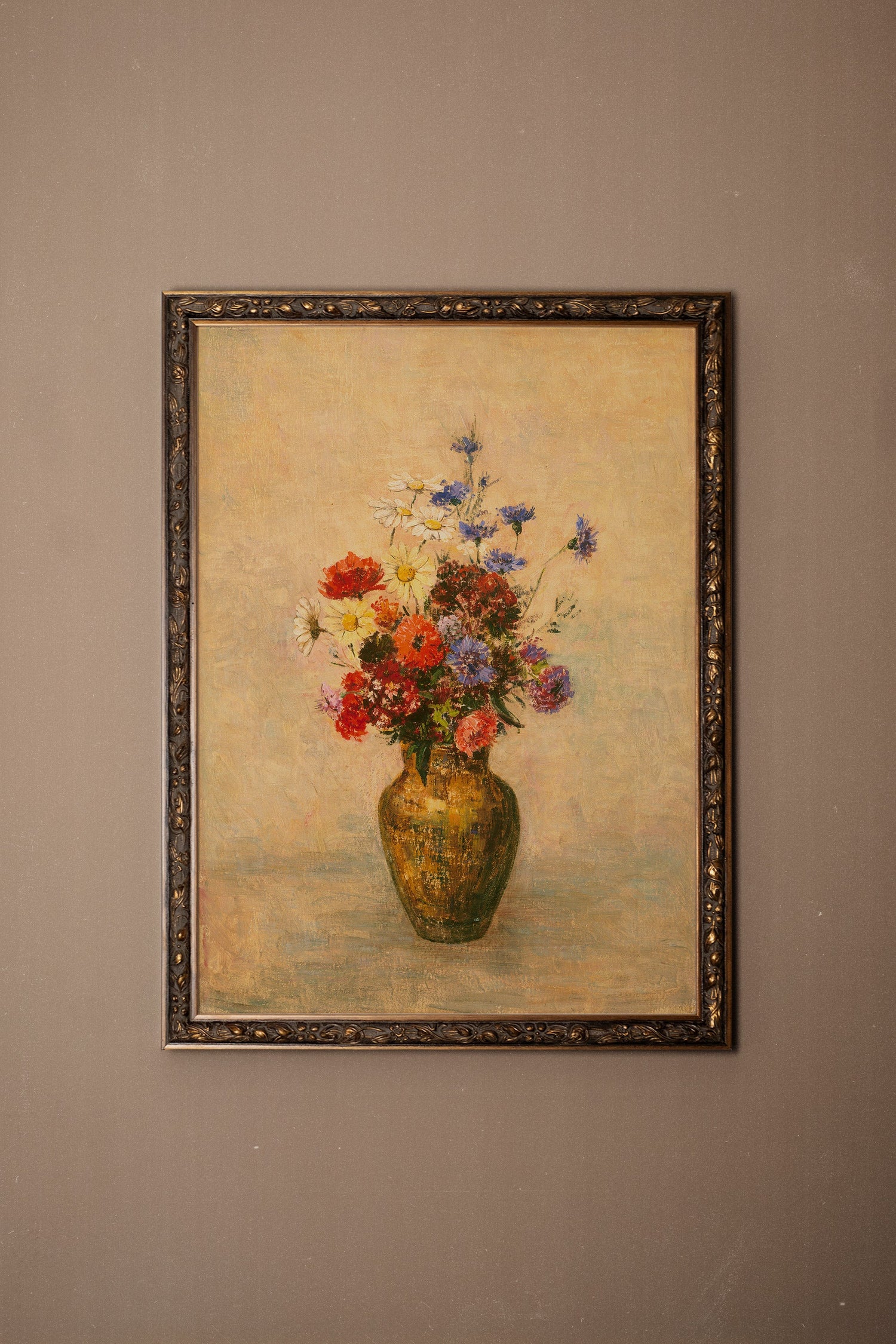 PARFUM DU PASSÉ, Oeuvre sur toile rigide, encadré Vintage Bronze