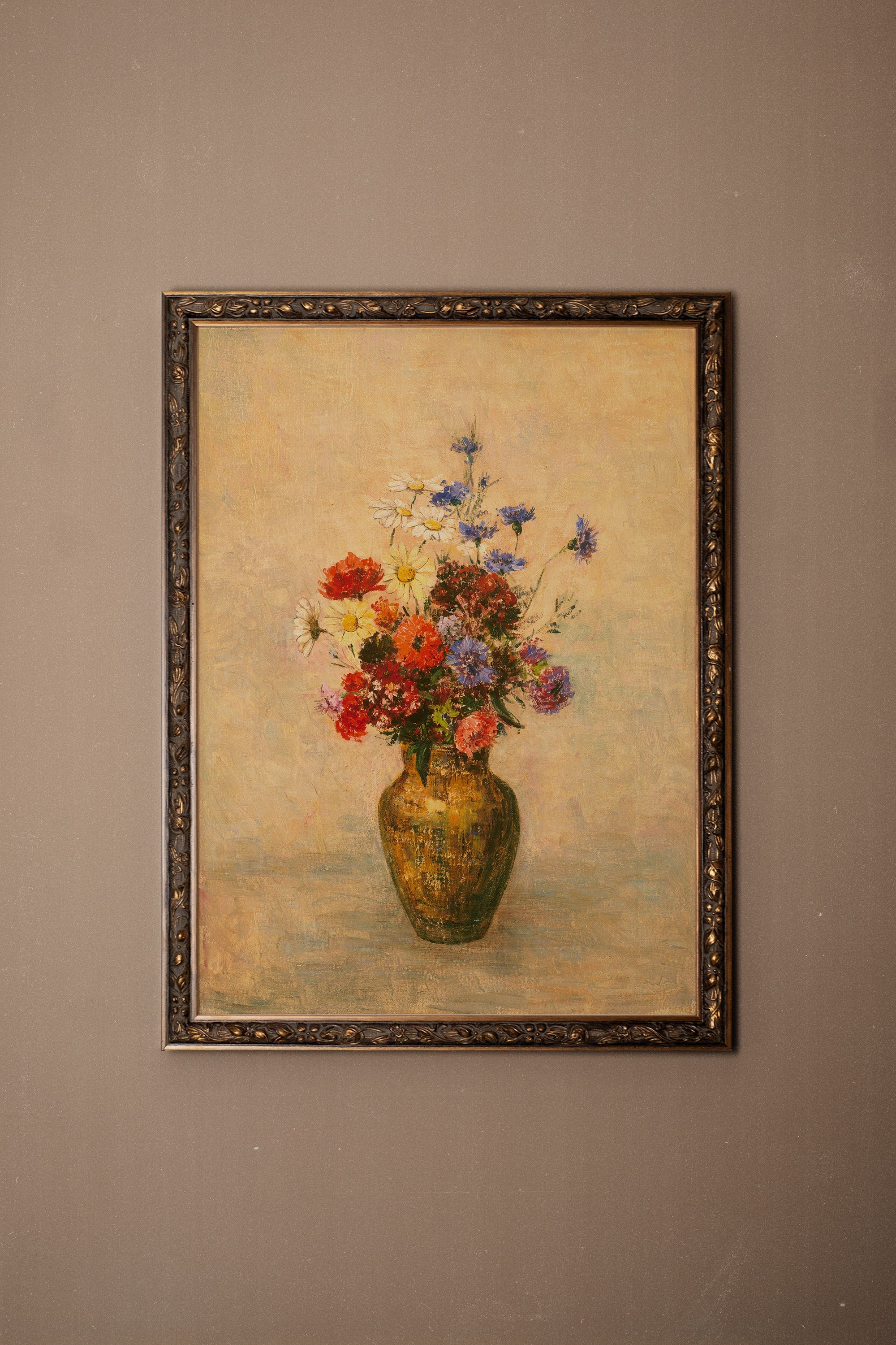 PARFUM DU PASSÉ, Oeuvre sur toile rigide, encadré Vintage Bronze