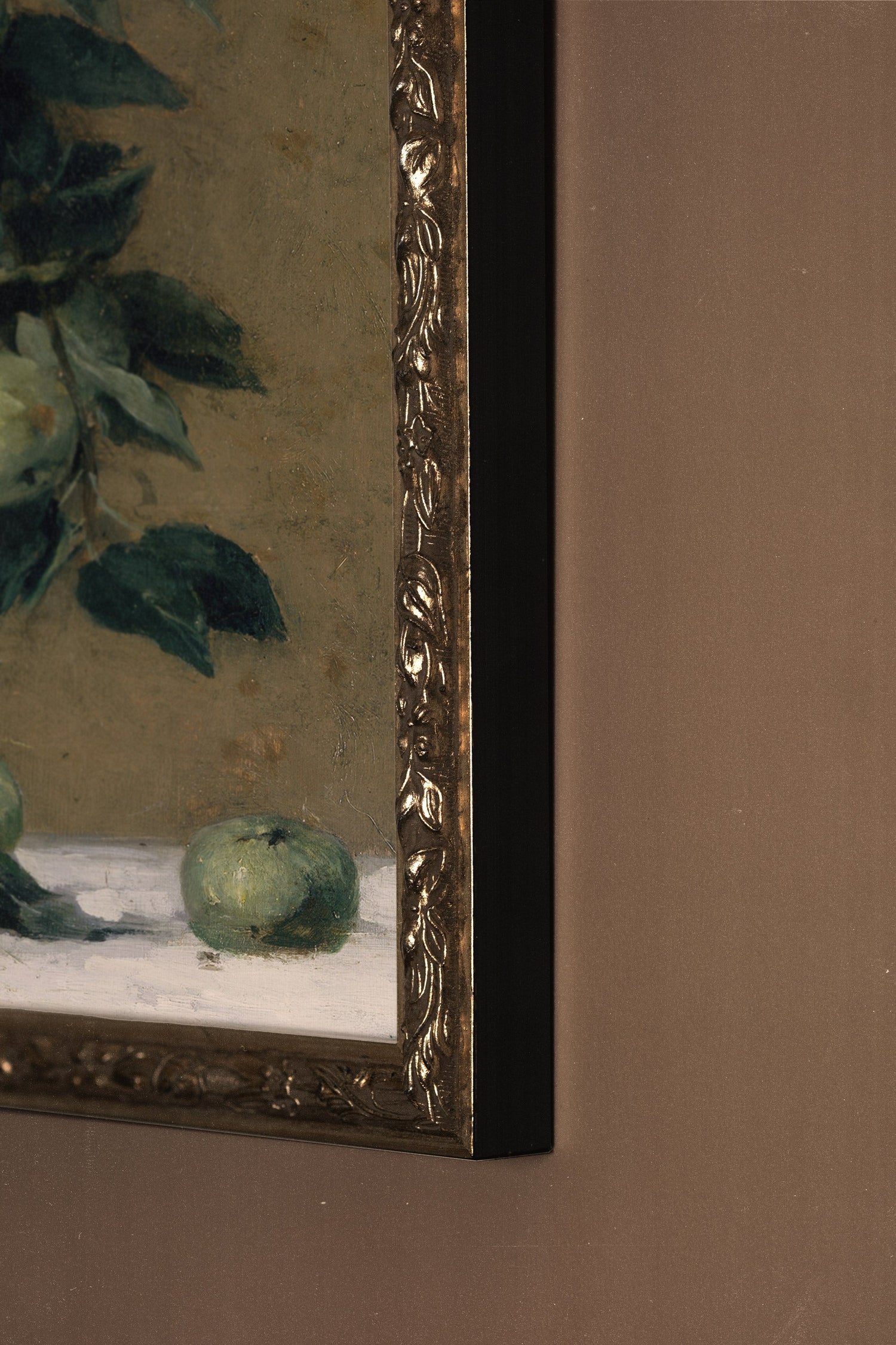 VELOURS DU TEMPS, Artwork on rigid canvas, framed Vintage Silver