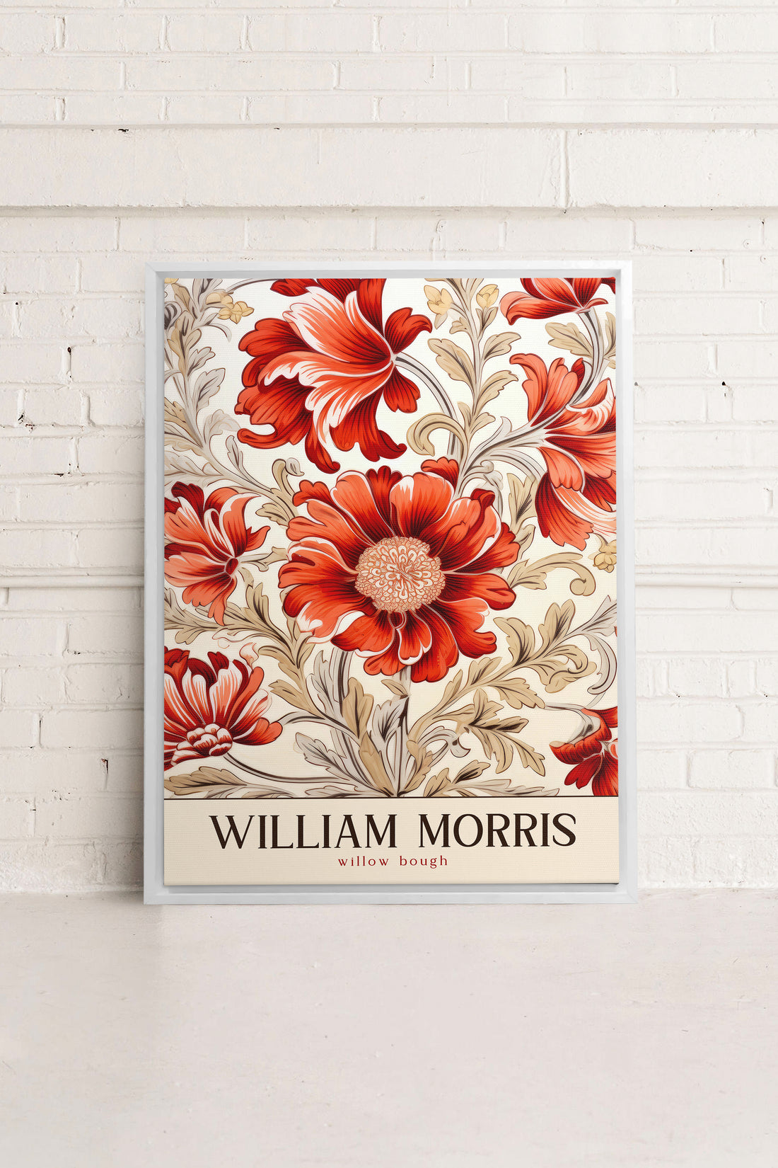 WILLIAM BOUGH, Oeuvre sur toile étirée, encadré Blanc