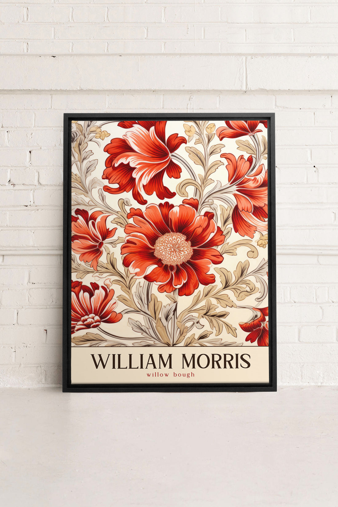 WILLIAM BOUGH, Oeuvre sur toile étirée, encadré Noir